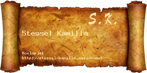 Stessel Kamilla névjegykártya